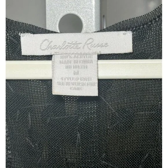 Charlotte Russe Women's Sequins Racerback Tank Black Size Medium Dress - Picture 2 of 4